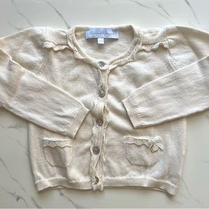 Ivory Tartine et Chocolat Girls Cardigan